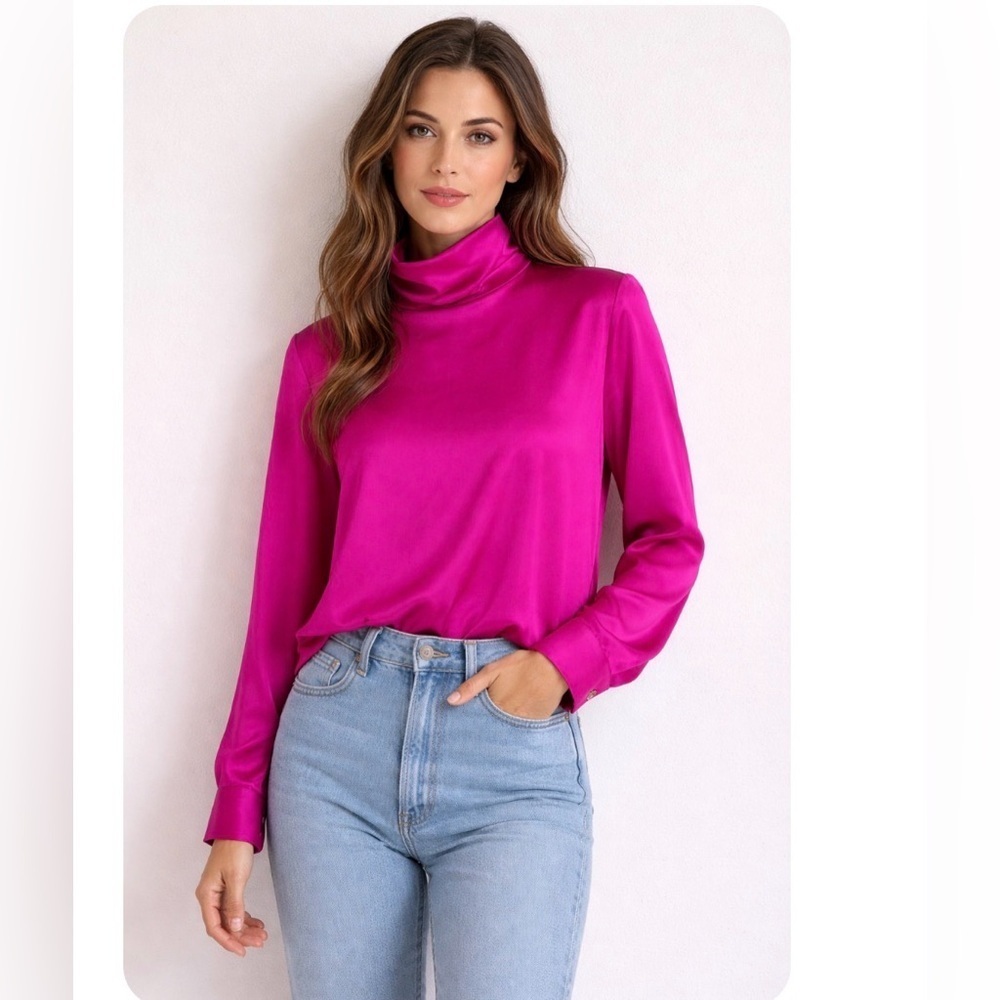 Dana Buchman Blouse Tops 100% Silk Y2K